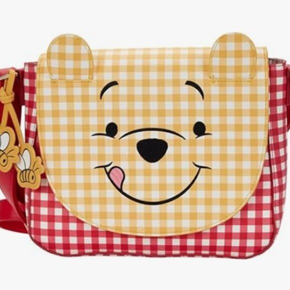 LOUNGEFLY Winnie the Pooh Gingham Crossbody Bag - Picture 4 of 14